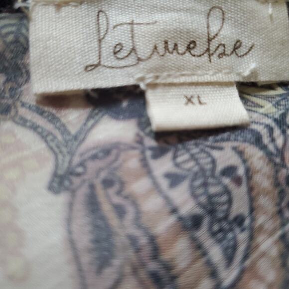 ANTHROPOLOGIE Long Jacket Dress FLORAL DUSTER Victorian Romantic Ruffles XL - Picture 10 of 11